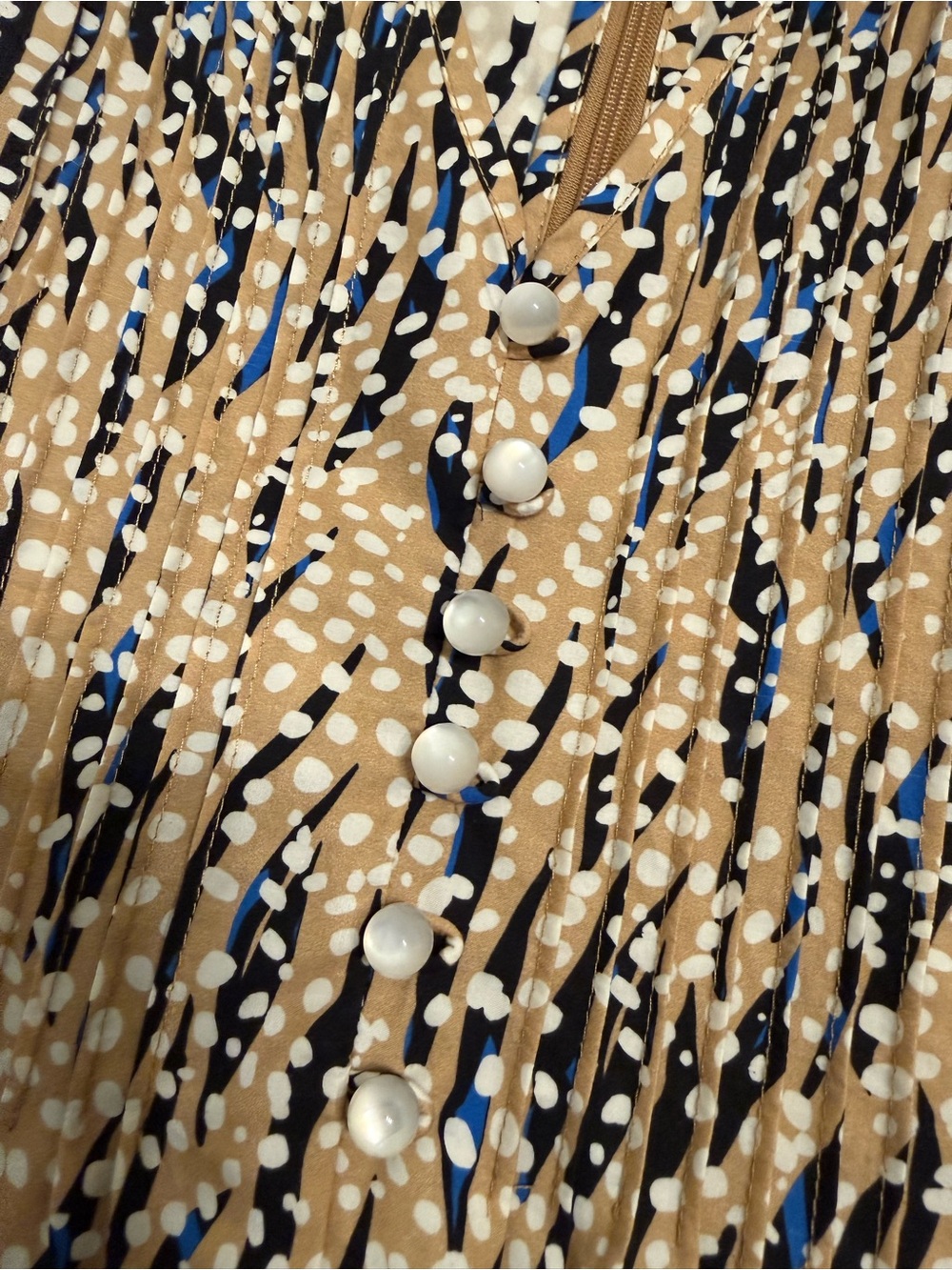 Hunter Bell Virginia Dress Snowy Animal Print XS EUC - Picture 10 of 11
